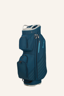 TaylorMade Kalea Premier Cartbag, schwarzes Golfcartbag mit mehreren Fächern und bequemen Tragegriffen, für Golfausrüstung.
