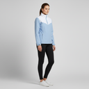 Leichte, wasserdichte Cloud-Regenjacke von Cross Sportswear in Forever Blue, XS, mit reflektierenden Details, ideal für regnerisches Wetter.