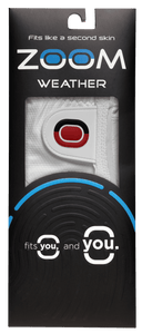 Zoom Weather Golfhandschuh in Verpackung, wetterfester Golfhandschuh für optimalen Grip bei jedem Wetter.