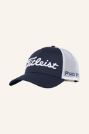 Weiße Titleist Tour Performance Mesh Cap, atmungsaktive Golf-Kopfbedeckung mit Logo, ideale Sport- und Golfmütze