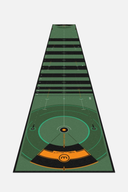 Wellput Putting Matte, 4 Meter länge Trainingsmatte für präzises Putten im Wohnzimmer oder auf der Driving Range