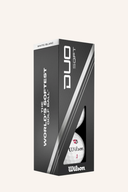 Drei Wilson Duo Soft Golfbälle in einer praktischen Sleeve, weiche Golfbälle für verbessertes Spielgefühl und Kontrolle