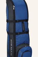 Blauer Big Max Wheeler III Trolley mit robustem Griff und Rollen, ideal für Reisen und Transport.