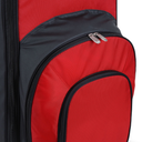 Roter Wheeler III Trolley von Big Max mit Taschenfach und kompakter Größe, ideal für Reisen und Alltag.