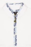 Weißes Jack Nicklaus Poloshirt aus festem Material mit Reißverschluss, sportlich und bequem für den Alltag.