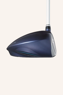 XXIO Damen Driver 14-Grad Holzclub, leichter Schläger für Damen, mit schwarzem Griff und hellem Schlägerkopf.