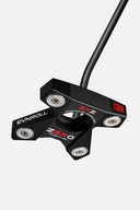Evnroll Zero Putter, Putter für Golfer, mit schwarzem Griff und schlankem Kopf, auf grünem Rasen.
